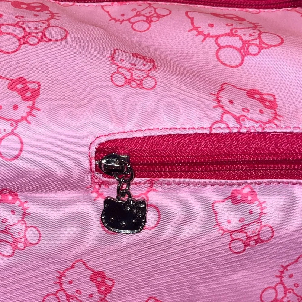 Cat Mom Pink Duffel Bag – Sanrio Travel Tote, Gym Bag, Weekender, Cat Mom
